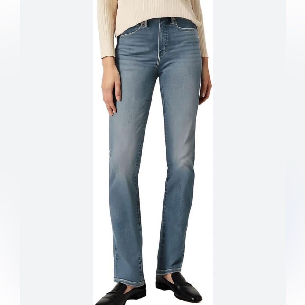 Lucky Brand NWT ZOE Womens High Rise Straight Leg Stretch Blue Denim Jean